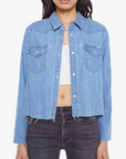 EXES CROP FRAY TOP