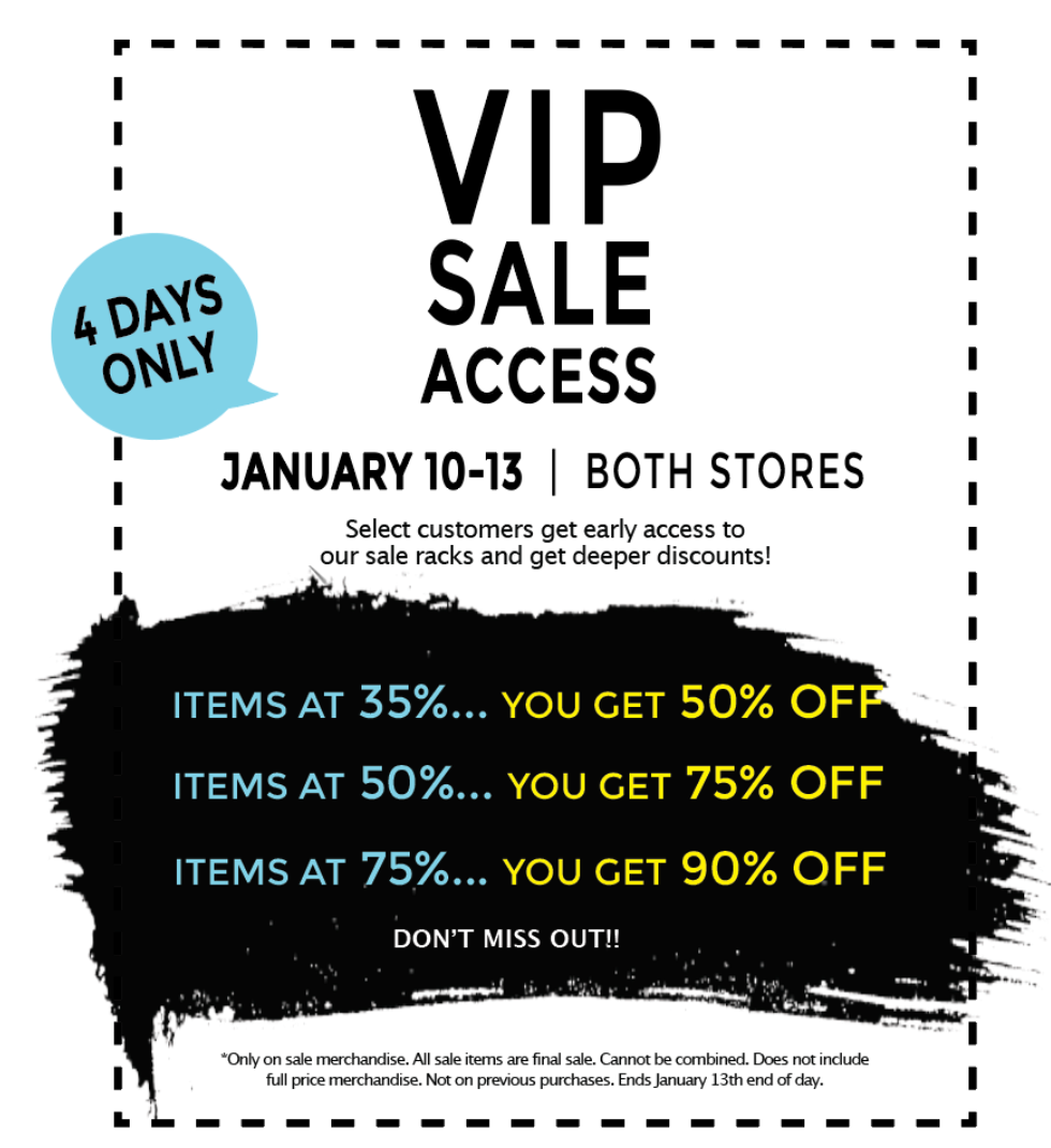 VIP Sale Access | 4 Days Only