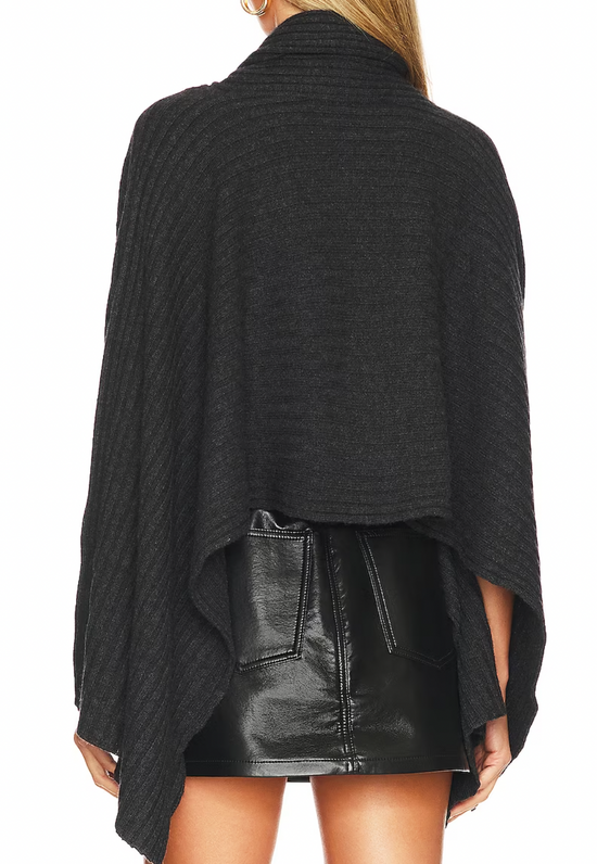 Hybrid Rib Cashmere Cape (More Colors)