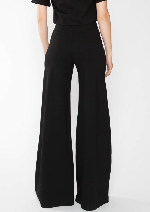 Wide Leg Ponte Knit Pant (More Colors)