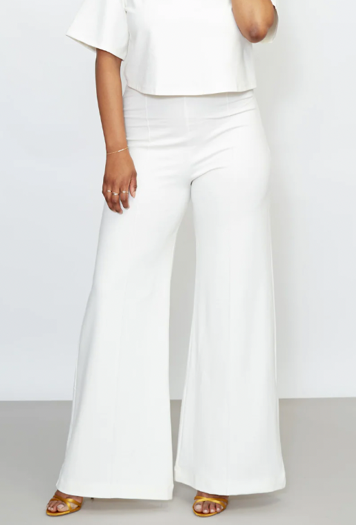 Wide Leg Ponte Knit Pant (More Colors)