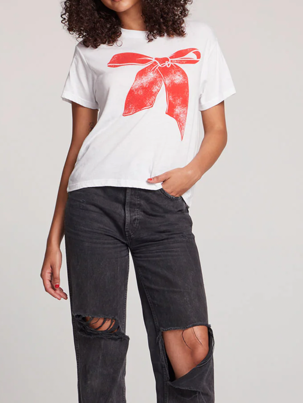 Red Bow Tee