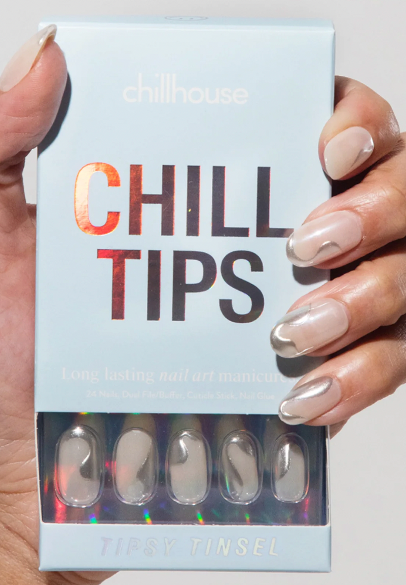 Tipsy Tinsel Nail Tips