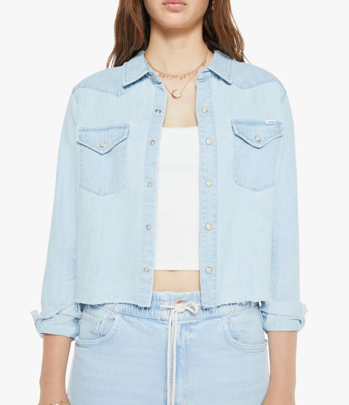 EXES CROP FRAY TOP