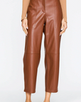 STONE VEGAN LEATHER PANT
