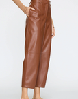 STONE VEGAN LEATHER PANT