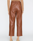STONE VEGAN LEATHER PANT
