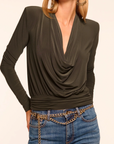 EDEN JERSEY COWL NECK