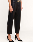 MALLIS COATED BOW-LEG JEAN