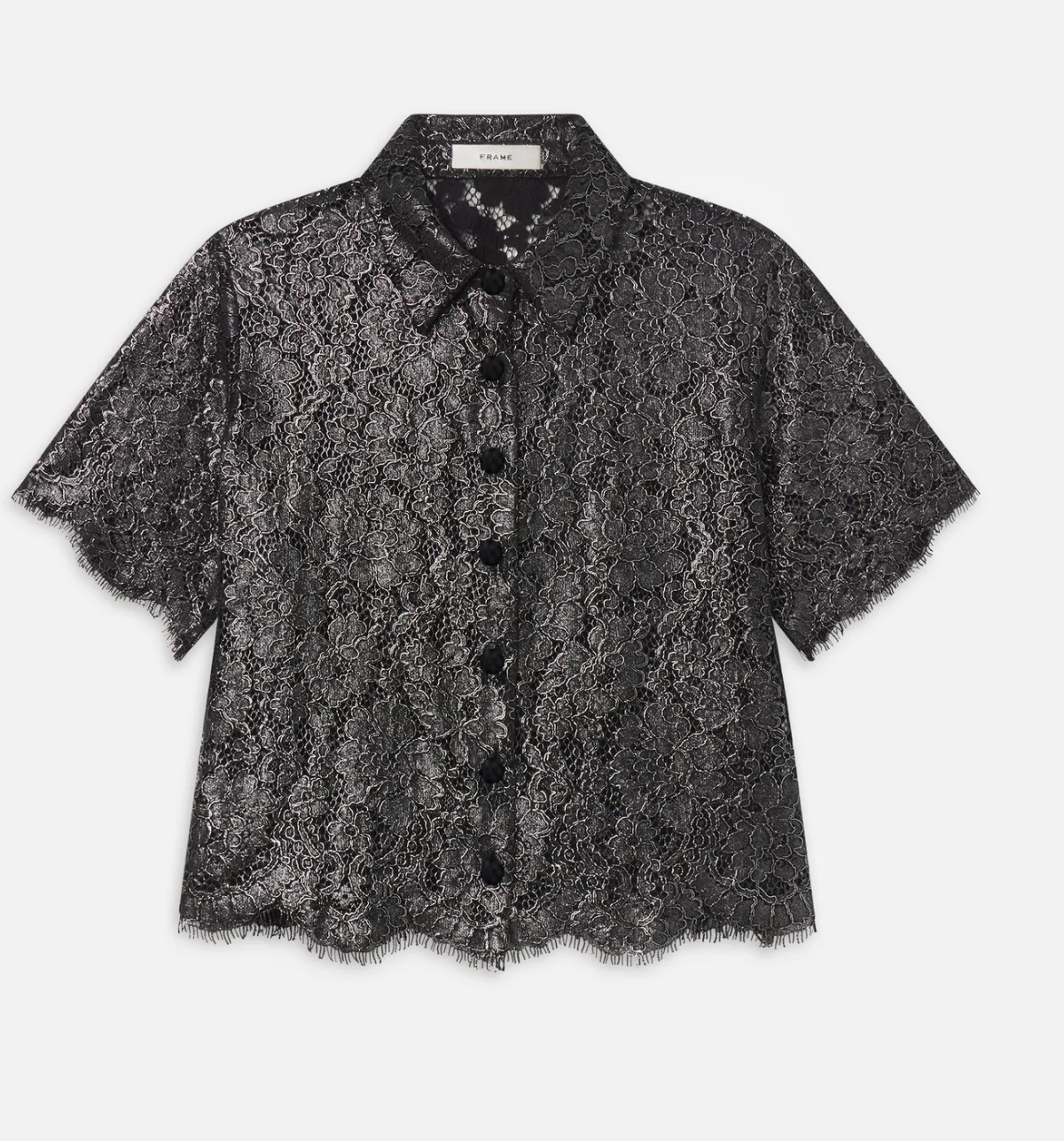 FOIL LACE TOP