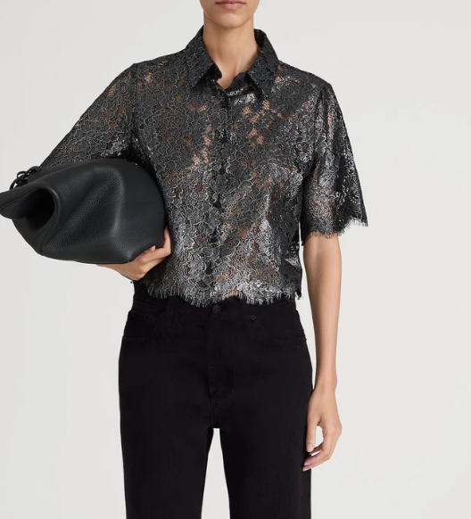 FOIL LACE TOP